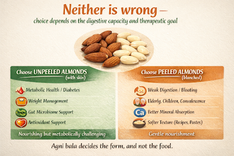 Almonds — With Skin or Without? Ayurveda & Nutrition Perspective